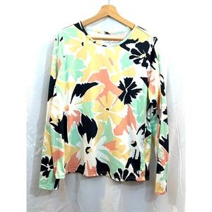 Hang Ten Sun UPF 50+ Protection Floral Shirt, Soft Stretchy, Size XL